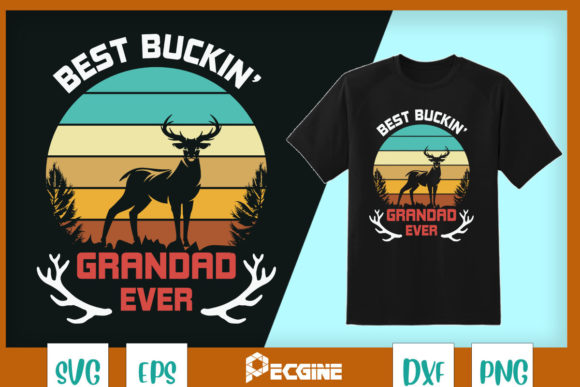Best Buckin Grandpa Ever Deer Hunter
