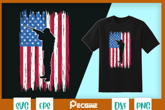 Buck Deer Hunting Camouflage Flag Hunter