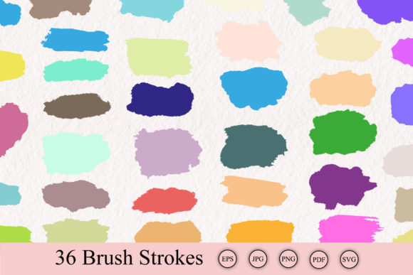 Colorful Brush Strokes Bundle