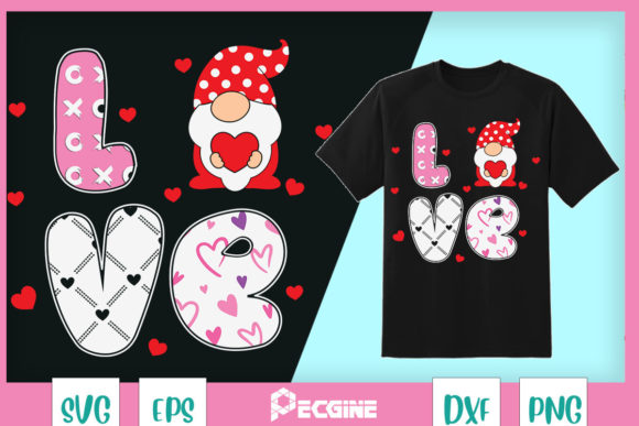 Cute Gnomes Valentines – Couple Matching