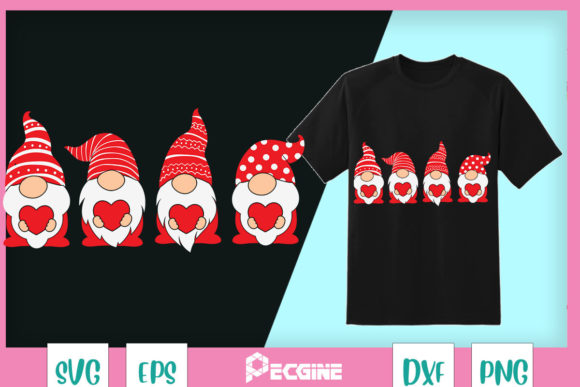 Gnomes Hearts Valentine Day