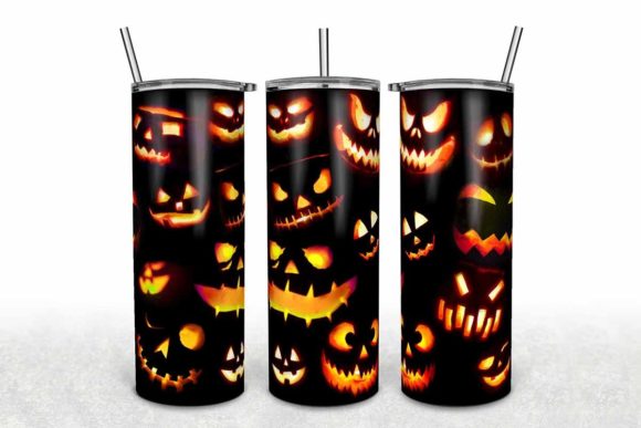 Halloween Pumpkin, 20oz Skinny