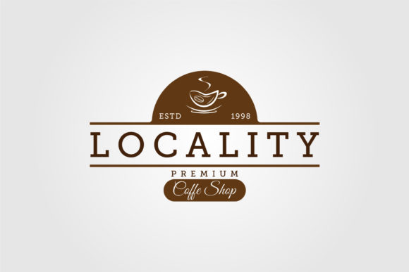 Locality Coffee Shop Logo Sign Symbol