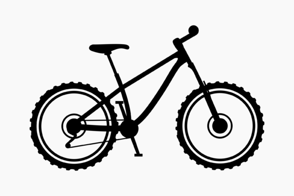 Mountain Bike Black Silhouette