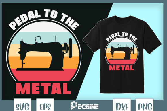 Sew Machine Pedal to Metal Vintage Sewer