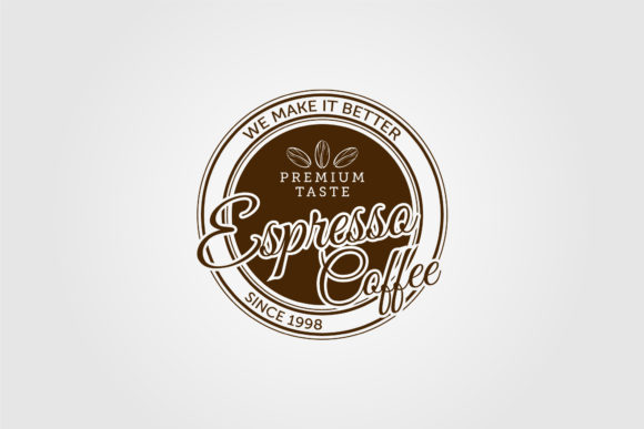 Vintage Logo for Coffee Shop Icon Vector